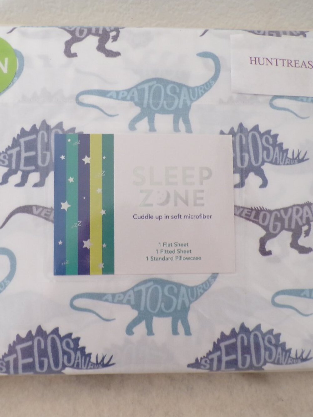 Dinosaurs Twin Bed Sheets Set Soft Microfiber Bedding NEW